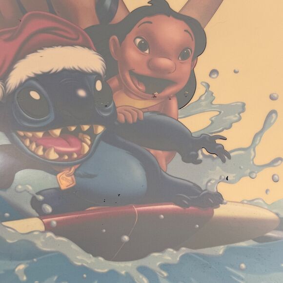 VTG Lilo And Stitch Original Release Christmas Window Cling Sticker Unused 25x18 - Picture 4 of 6